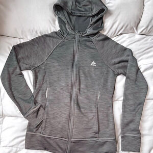 Womens Hoodie Gray Medium Full Zip RBX Performance Outdoor Athletic